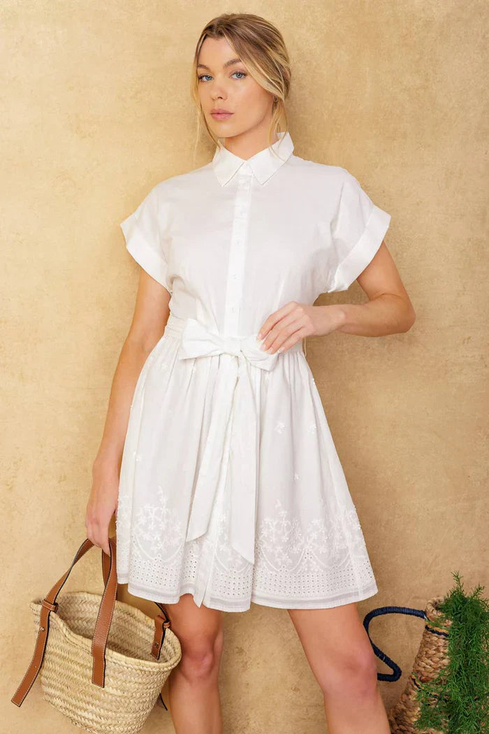 White Graduation Dress from Lady Black Tie collection