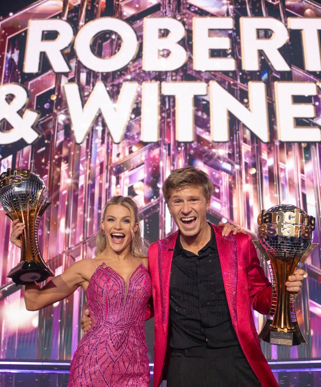 The Champions of DWTS Wearing The Maxwell Gown From Lady Black Tie Collection
