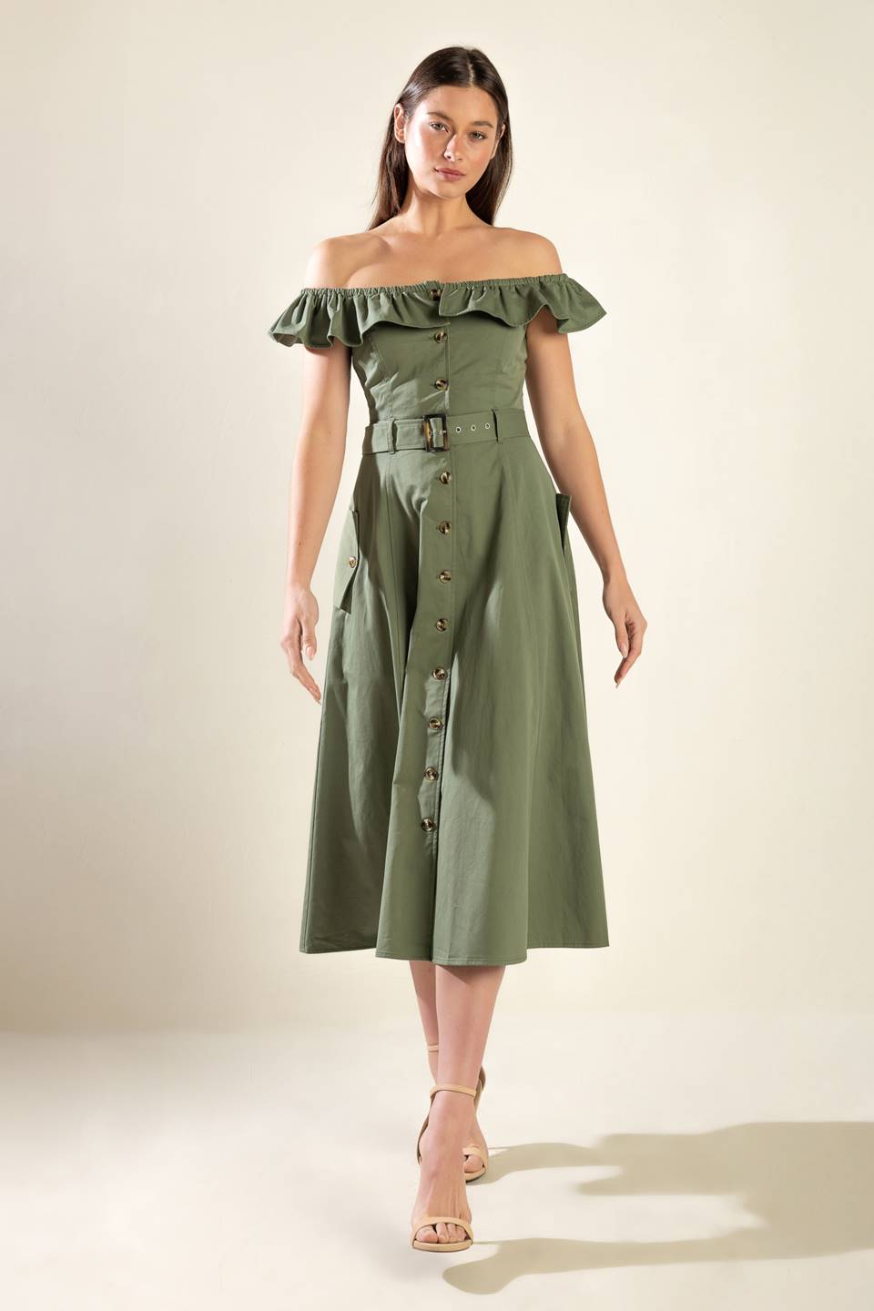 Olive Green Dresses | Lady Black Tie