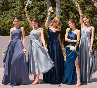 Soft Satin Bridesmaid Dresses