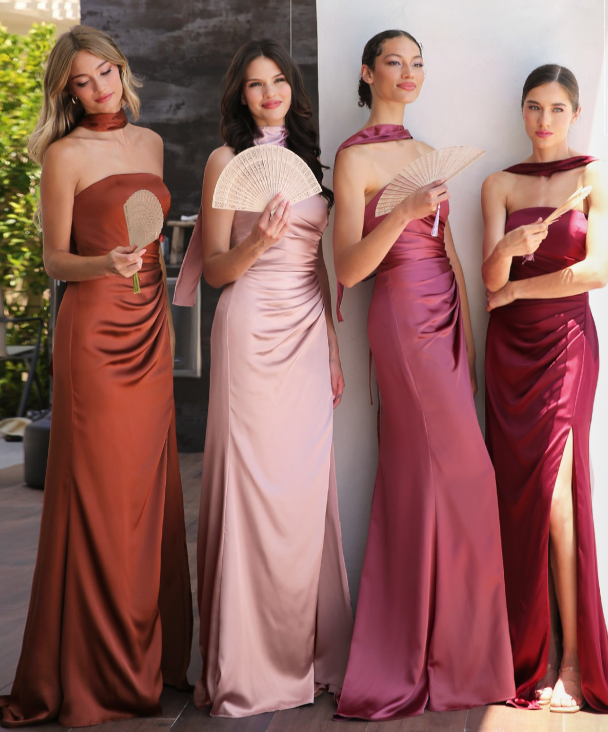 thick satin bridesmaid dress Stretch Satin Bridesmaid DressesAzazie
