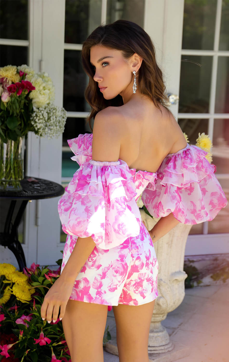 29225 - Ava Presley - Floral Off-the-Shoulder Romper