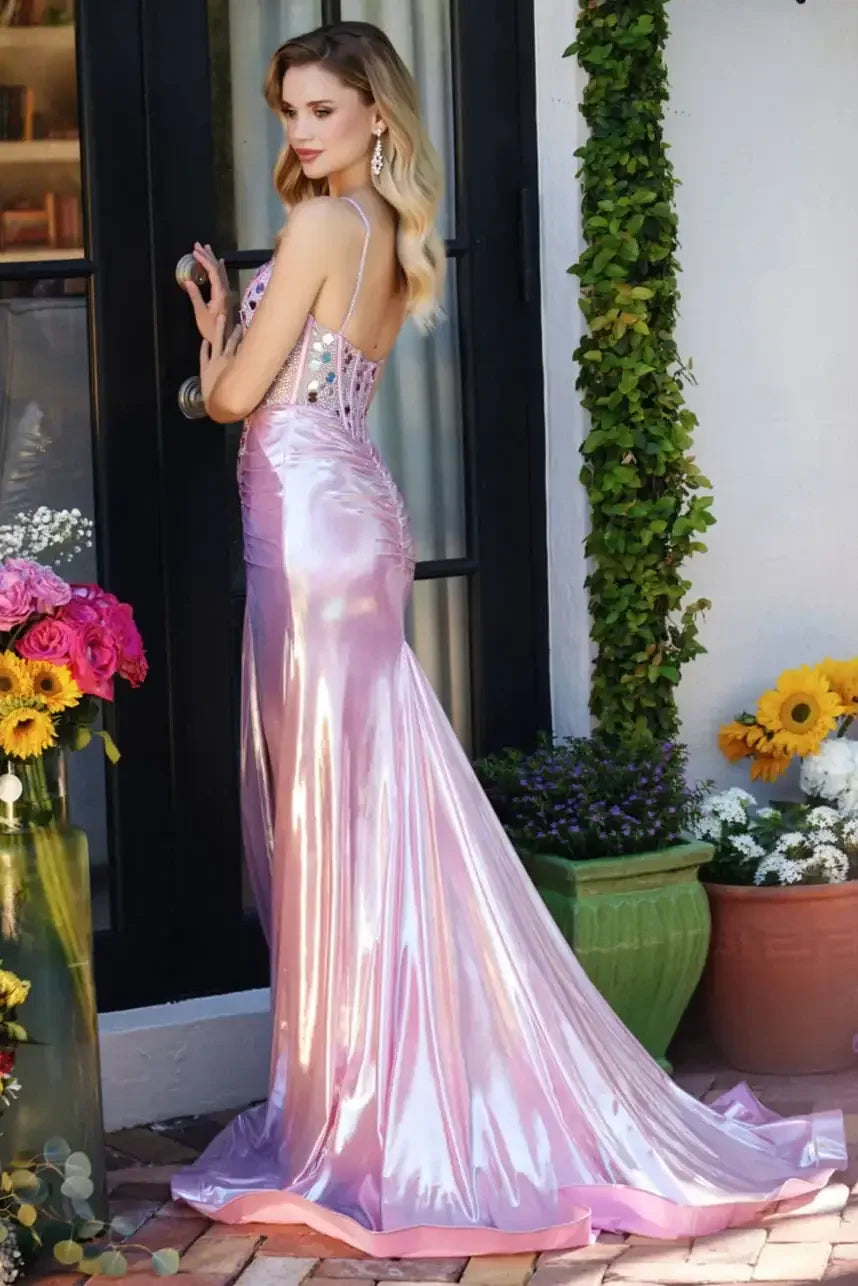 40057 - Ava Presley - Iridescent Fitted Dress