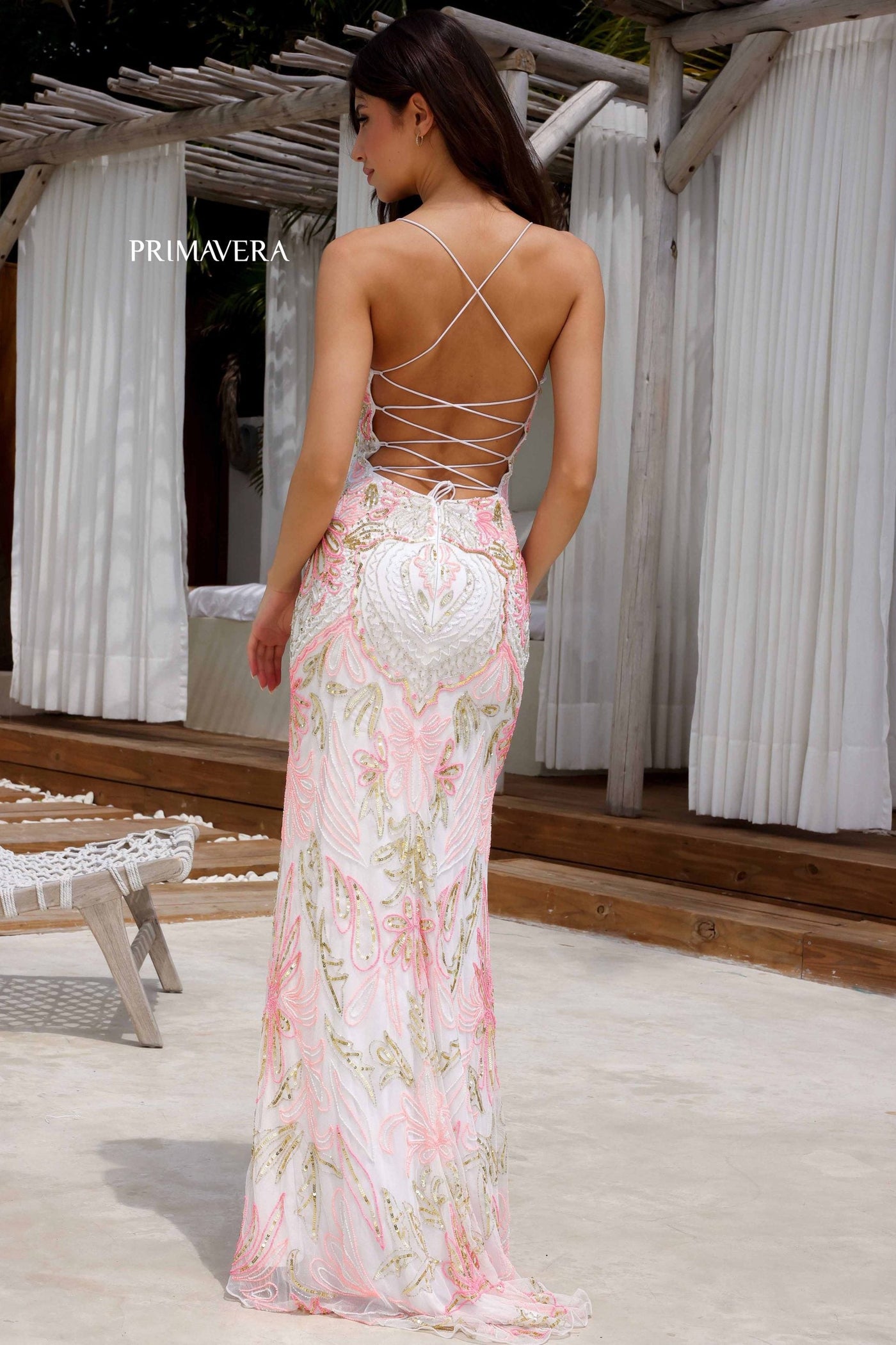 4156 - Primavera - Vintage Inspired Beaded Gown