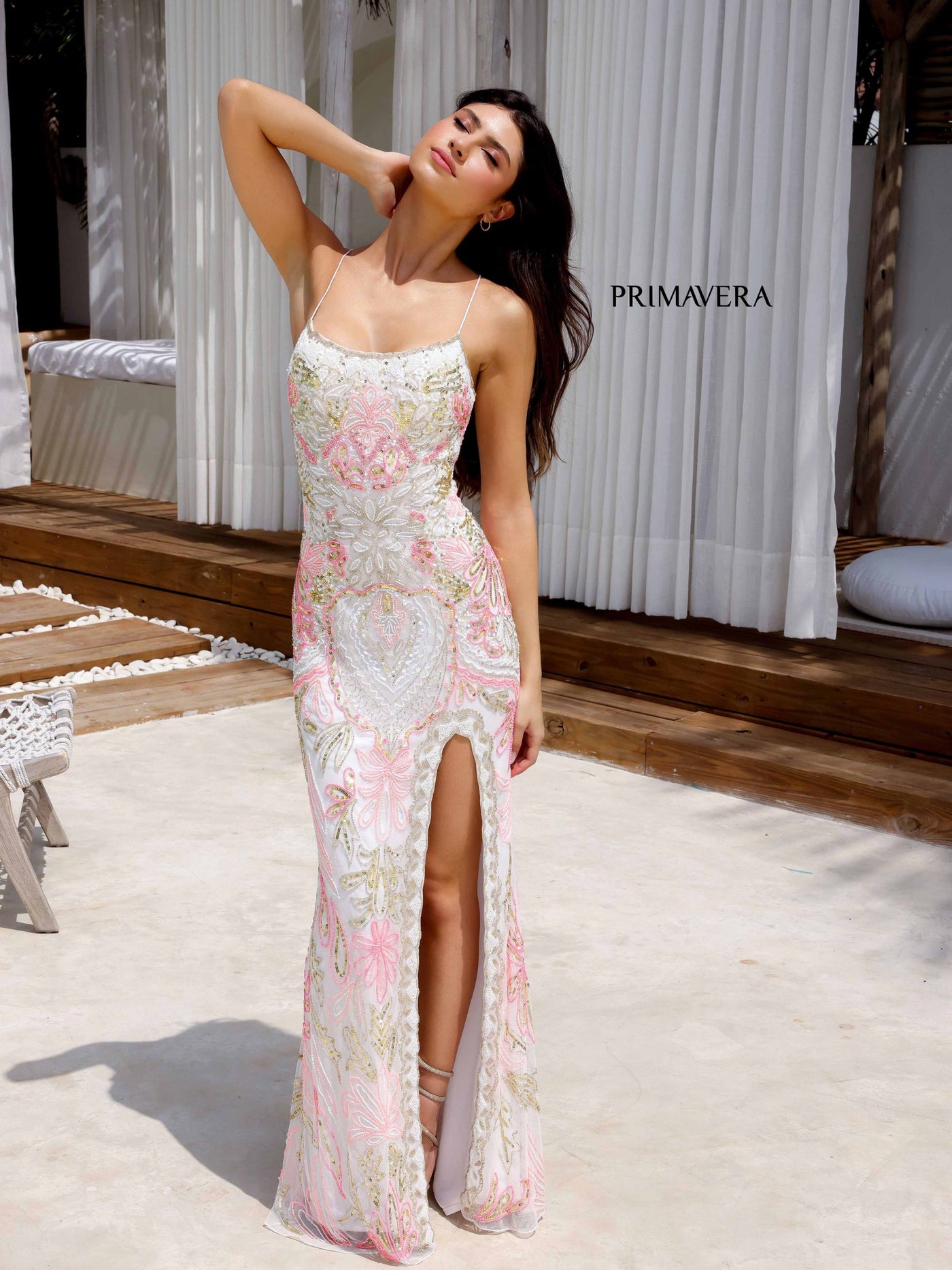 4156 - Primavera - Vintage Inspired Beaded Gown