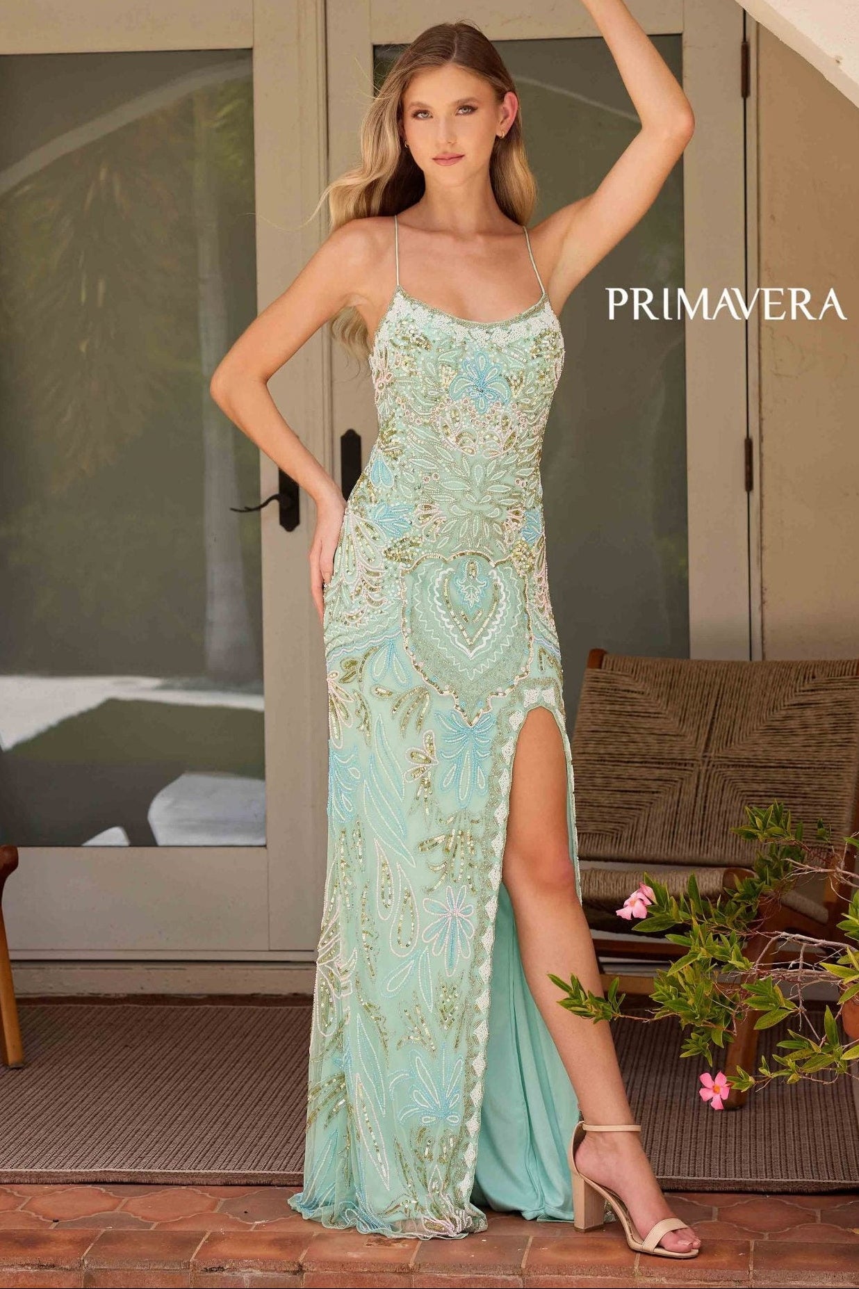 4156 - Primavera - Vintage Inspired Beaded Gown