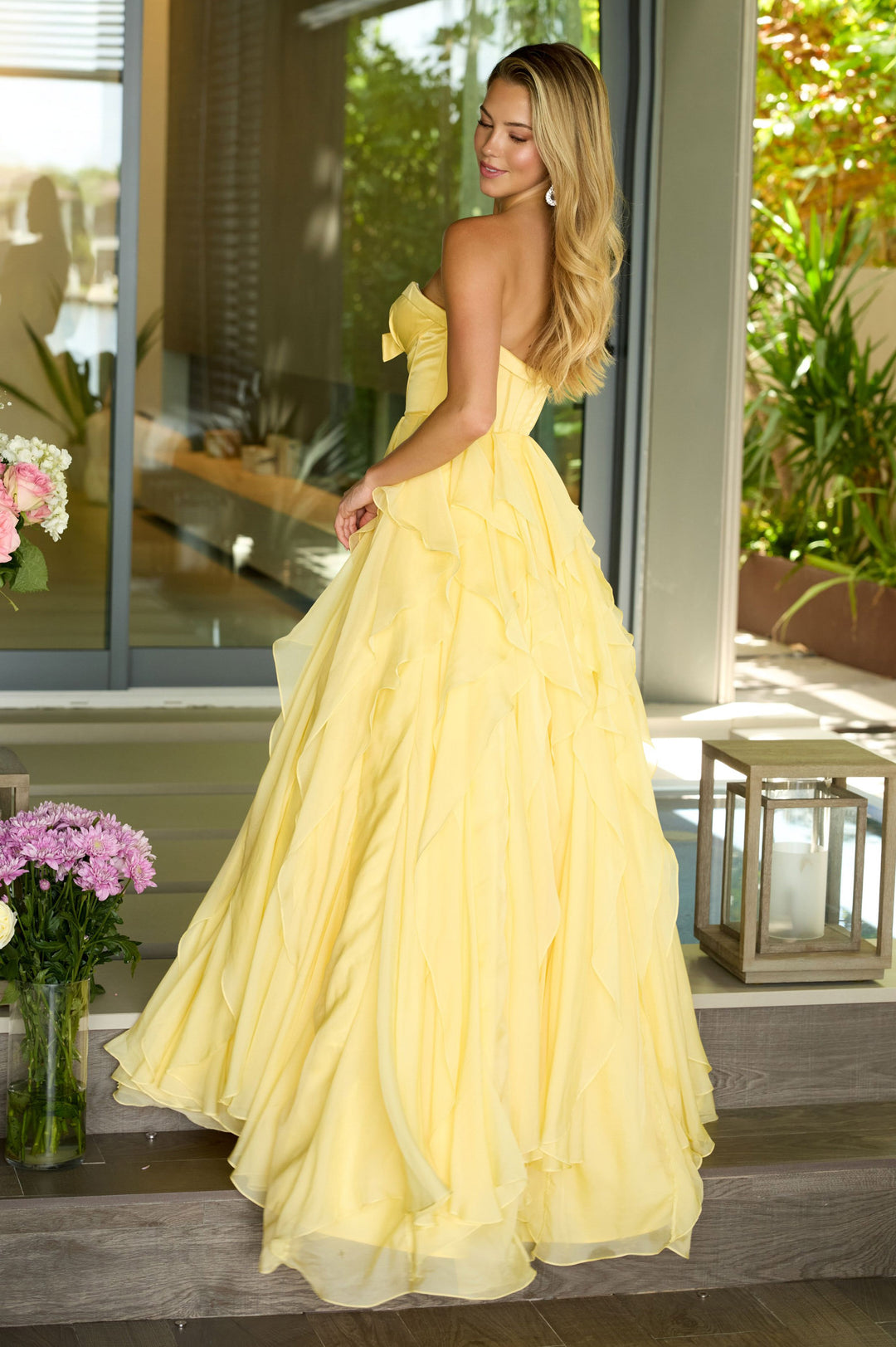 42209 - Ava Presley - A-Line Ruffle Gown