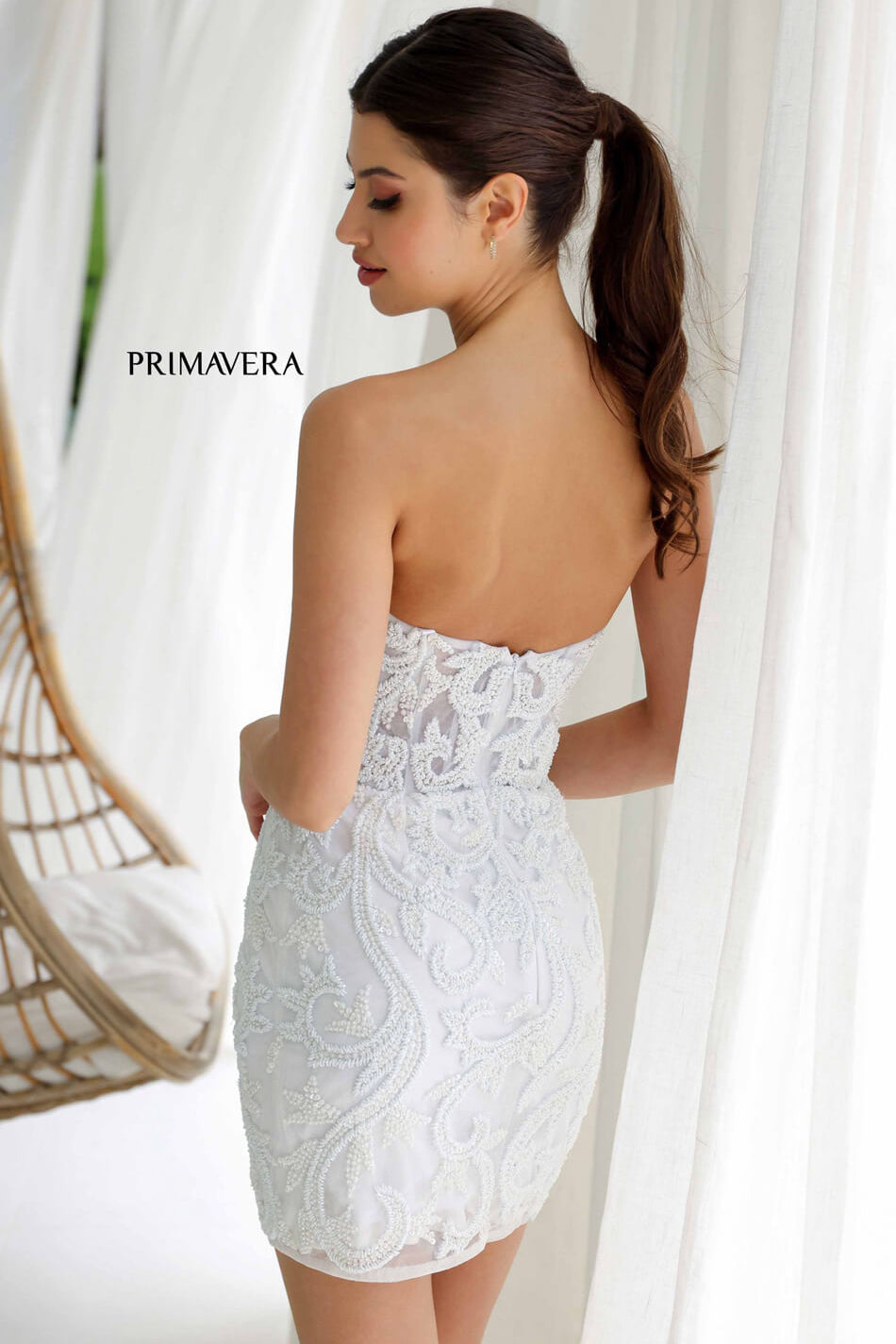 4227 - Primavera - Corset Beaded Mini Dress