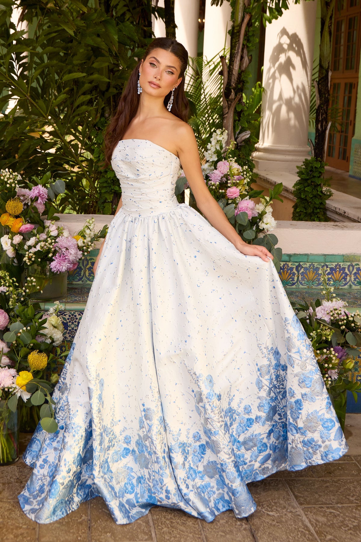 Ava Presley 42540 in Light Blue, front view | Lady Black Tie