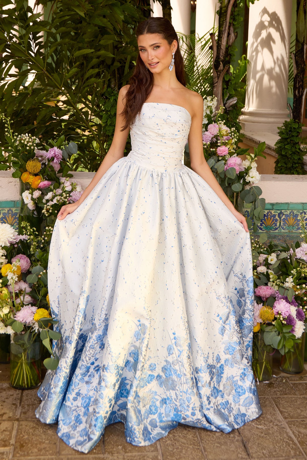 Ava Presley 42540 in Light Blue, front view | Lady Black Tie