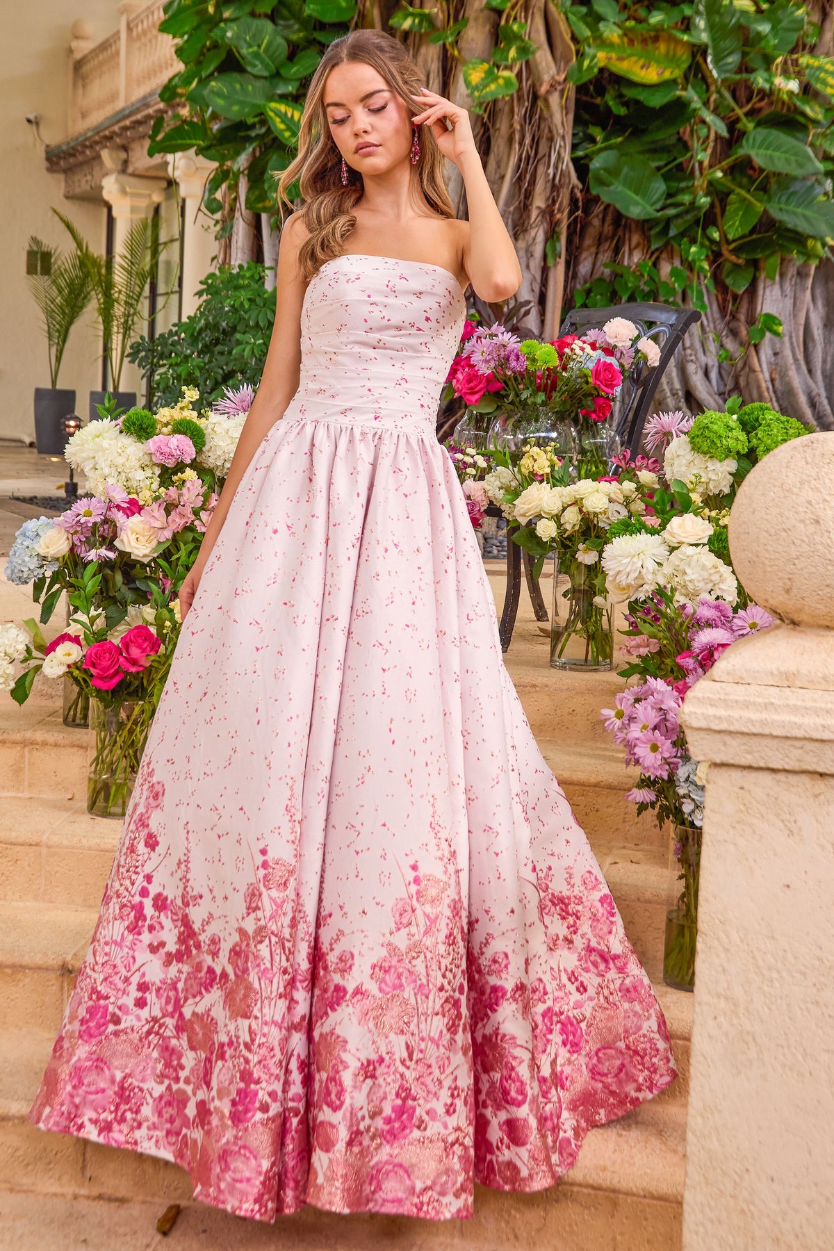 Ava Presley 42540 in Pink, front view | Lady Black Tie