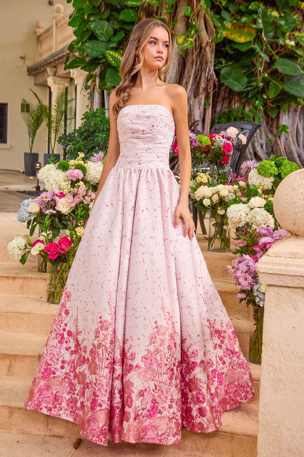 Ava Presley 42540 in Pink, front view | Lady Black Tie
