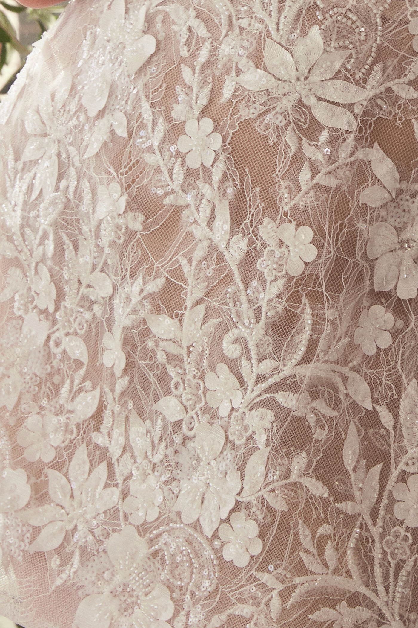 WL084 - STRAPLESS SHORT LACE MIDI WEDDING DRESS - Andrea & Leo