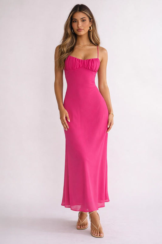 ESTHER MAXI DRESS - FUCHSIA