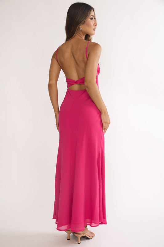 ESTHER MAXI DRESS - FUCHSIA