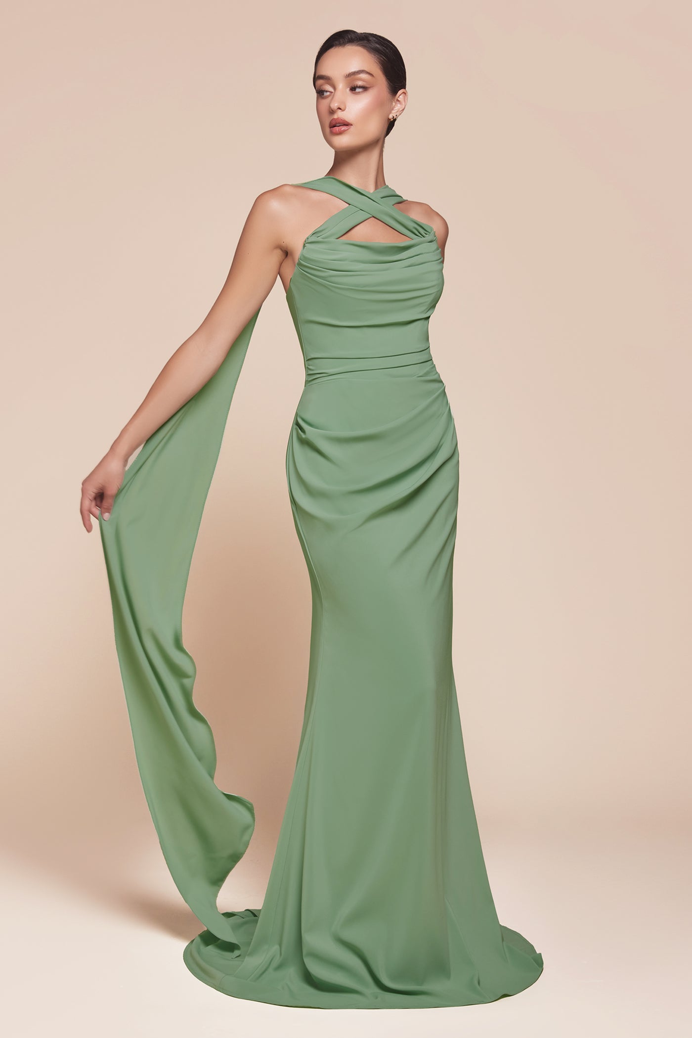 Caitlin Gown - Convertible Tie Chiffon Dress