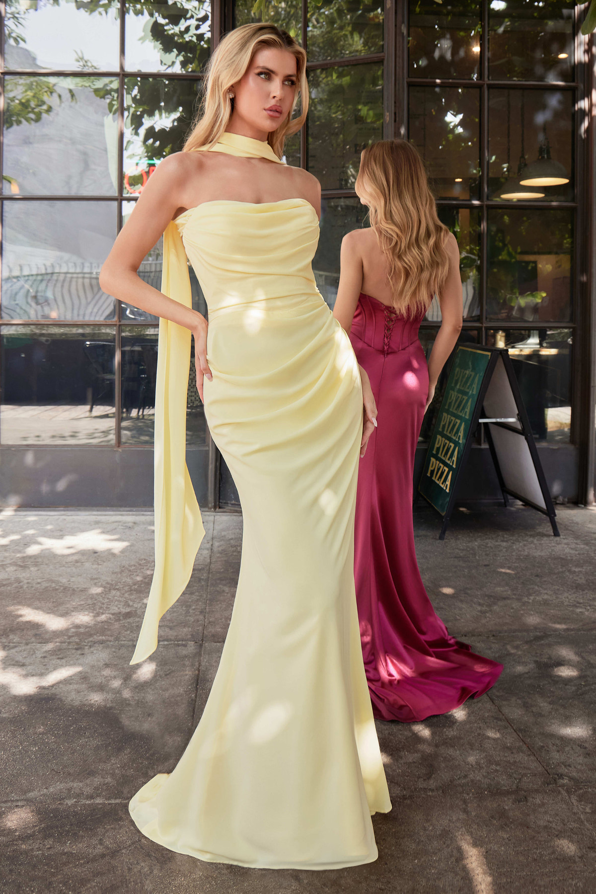 Caitlin Gown - Convertible Tie Chiffon Dress