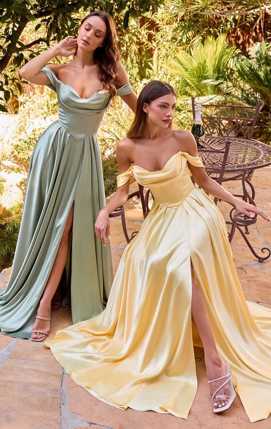 BELINDA GOWN - A-LINE DRESS WITH CORSET BACK