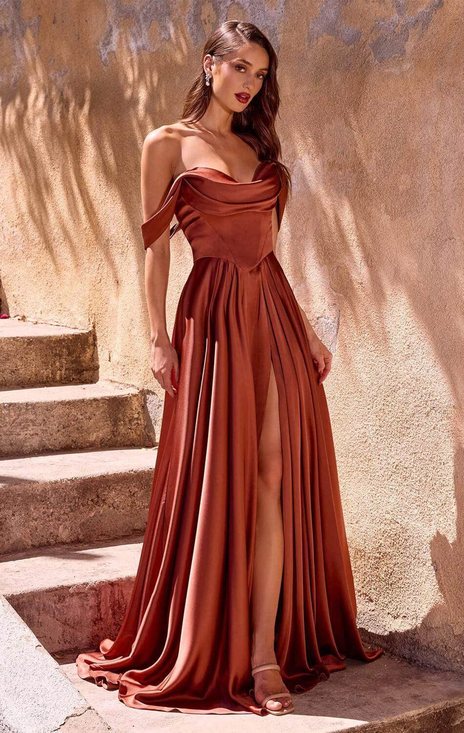 BELINDA GOWN - A-LINE DRESS WITH CORSET BACK