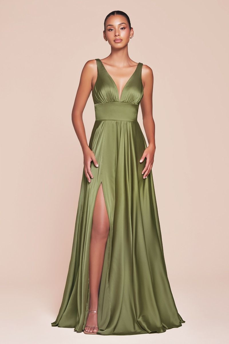 Kinsley Gown - Soft Satin A-line Dress