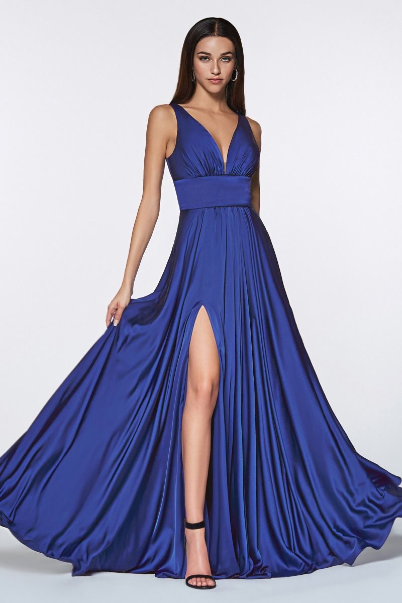 Kinsley Gown - Soft Satin A-line Dress