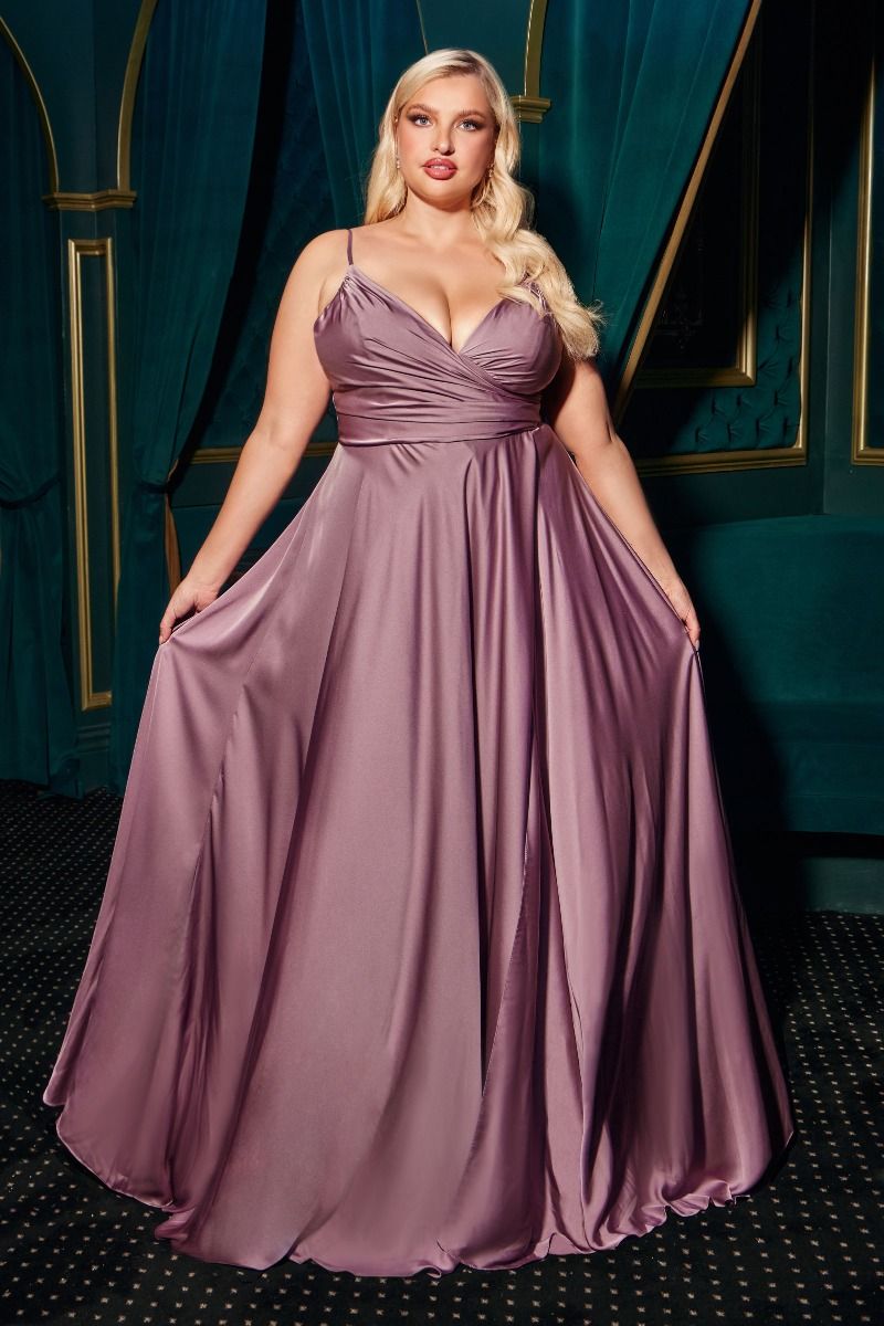 ERICA GOWN - SOFT SATIN A-LINE DRESS