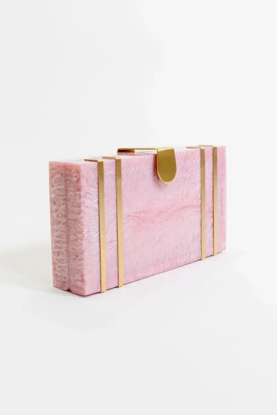 Opulent Clutch - Rose Quartz
