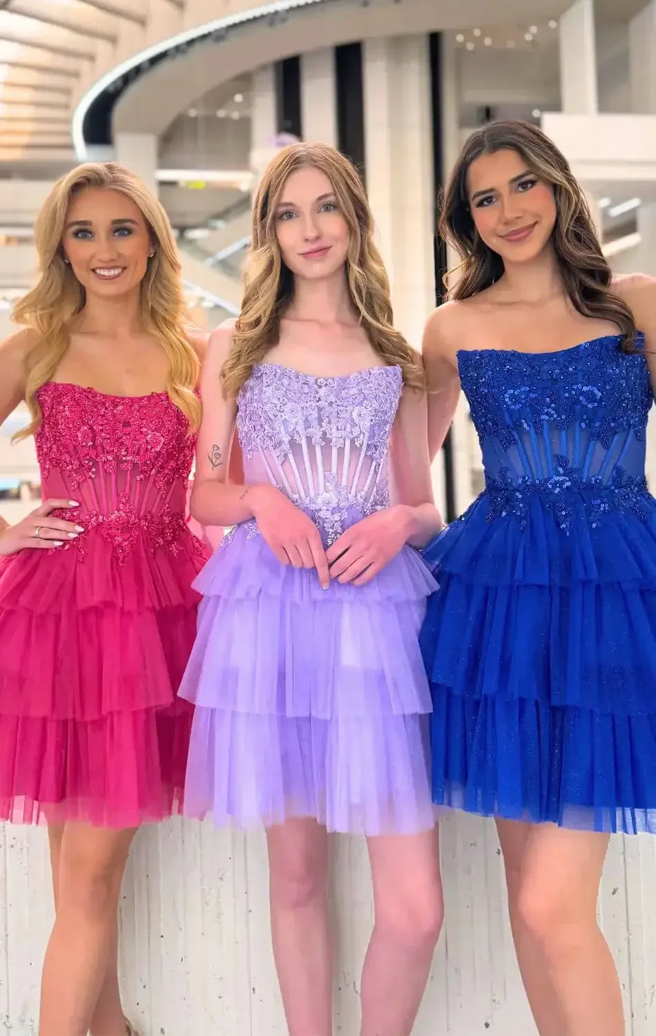 TANSY MINI DRESS - FLORAL LACE STRAPLESS COCKTAIL DRESS