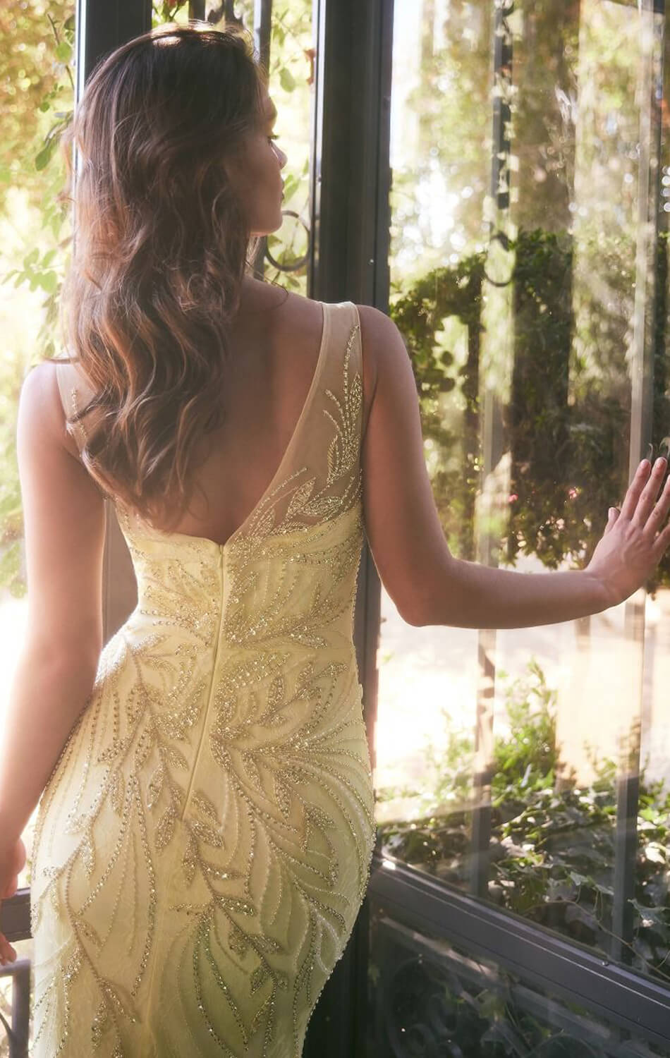 A1362 - BEADED SHEATH FORMAL GOWN - Andrea & Leo