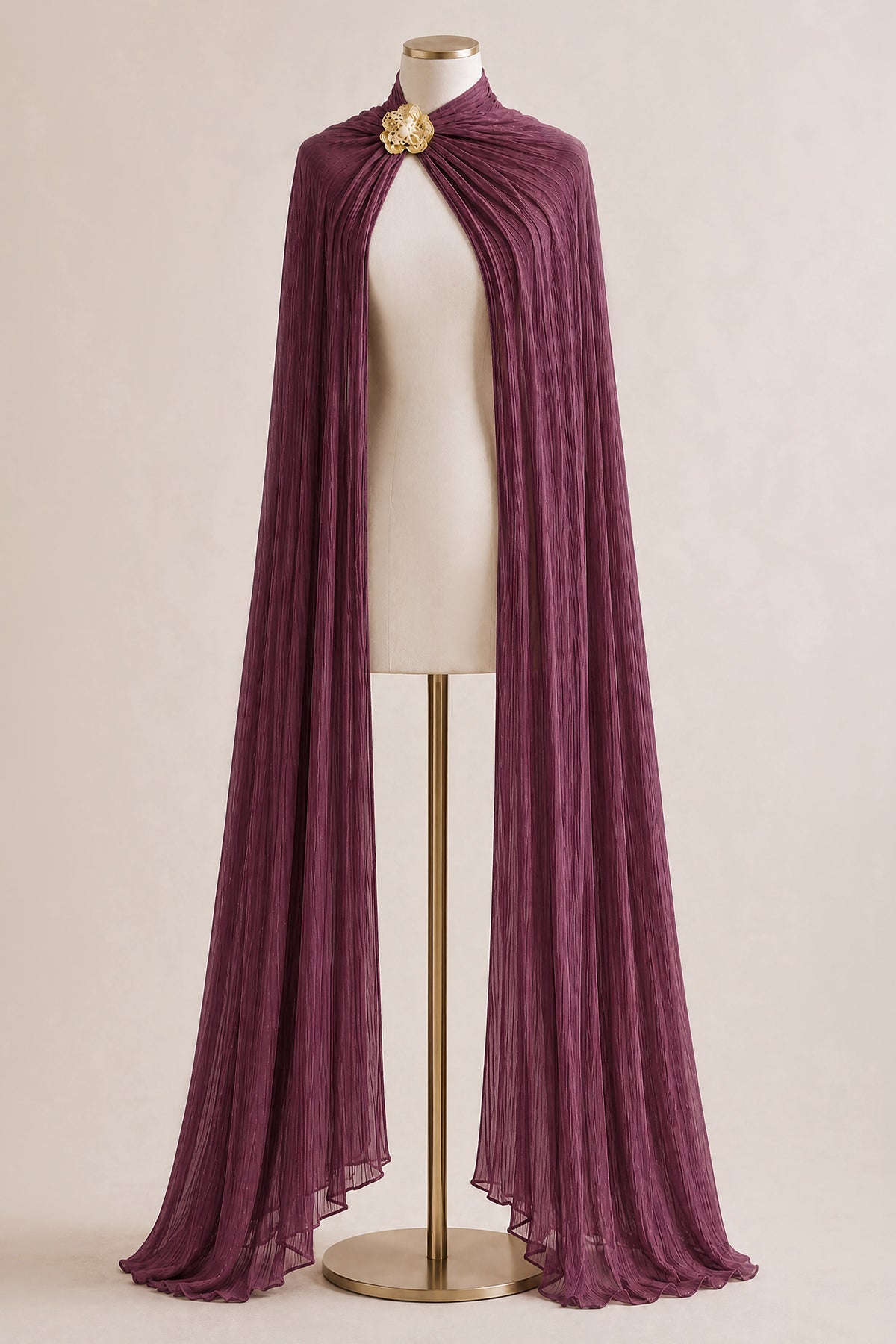 Shimmer Chiffon Scarf & Floral Accessory Set