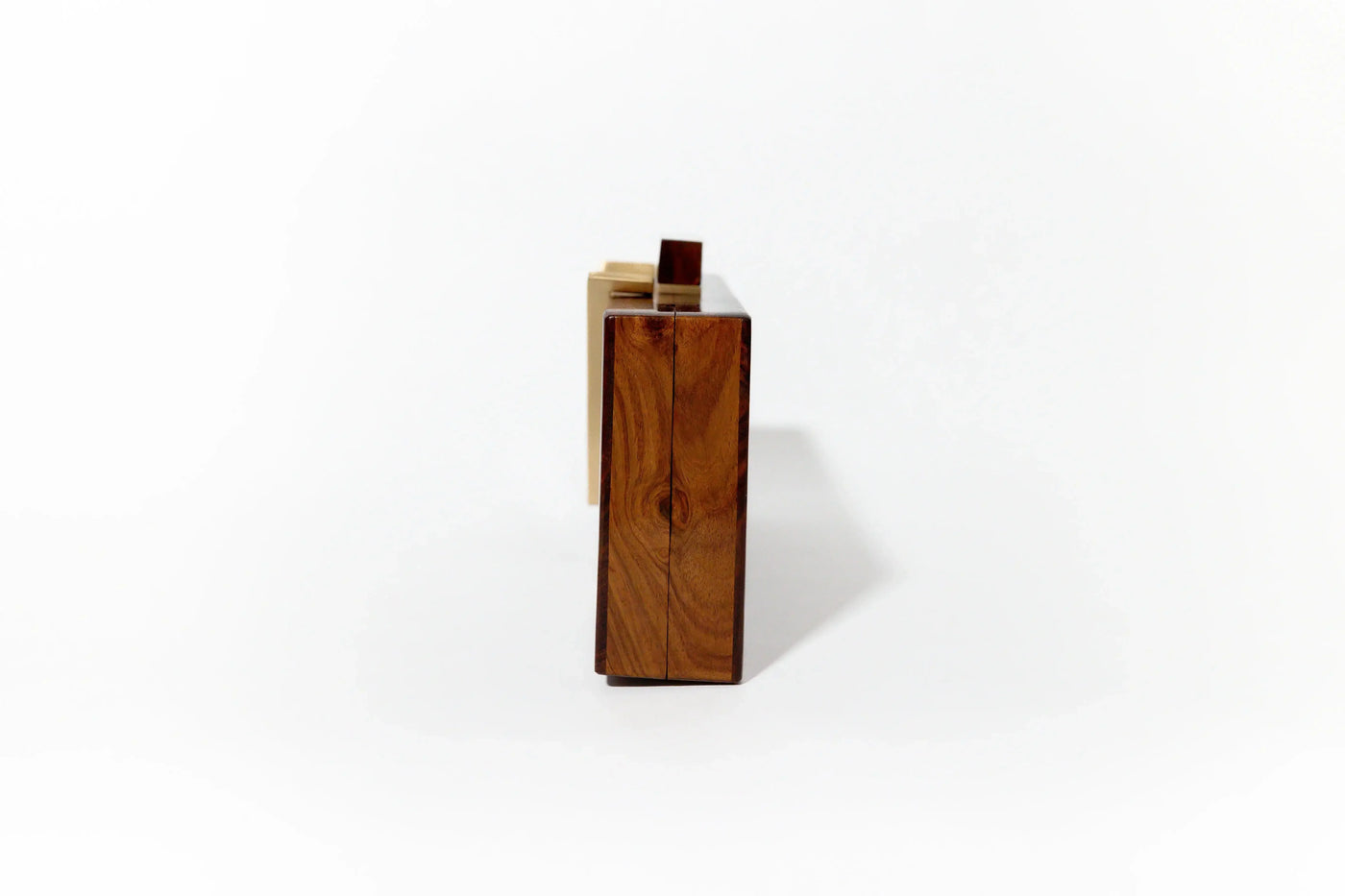 Classic V Wooden Clutch