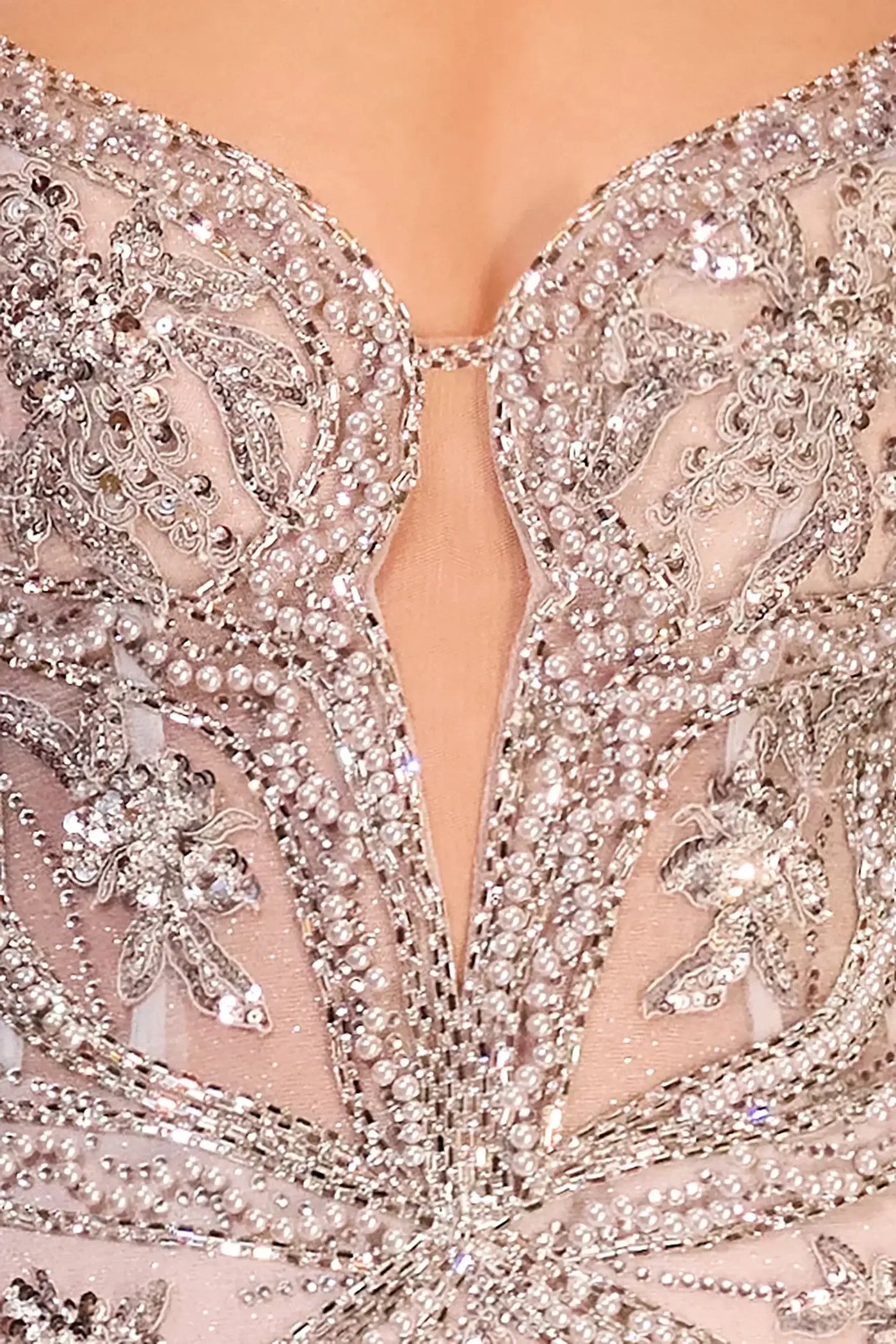 Corsica Gown - Pearl Embellished Gown