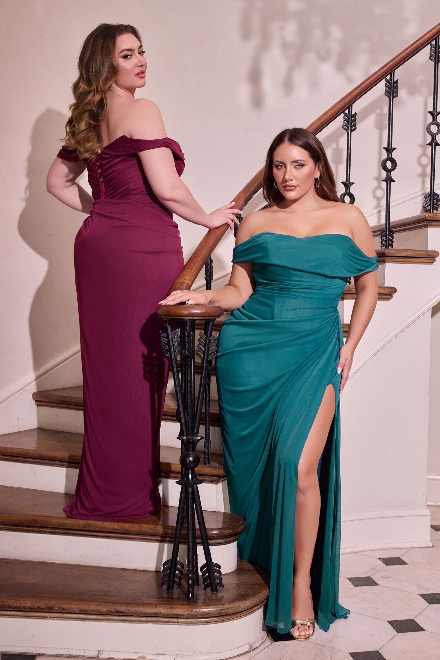 NEVADA GOWN - DRAPED EVENING DRESS