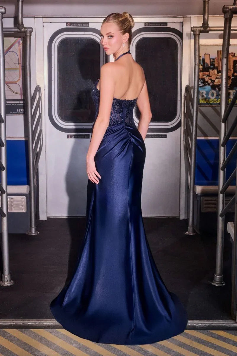 Rio Gown - Fitted Halter Evening Dress