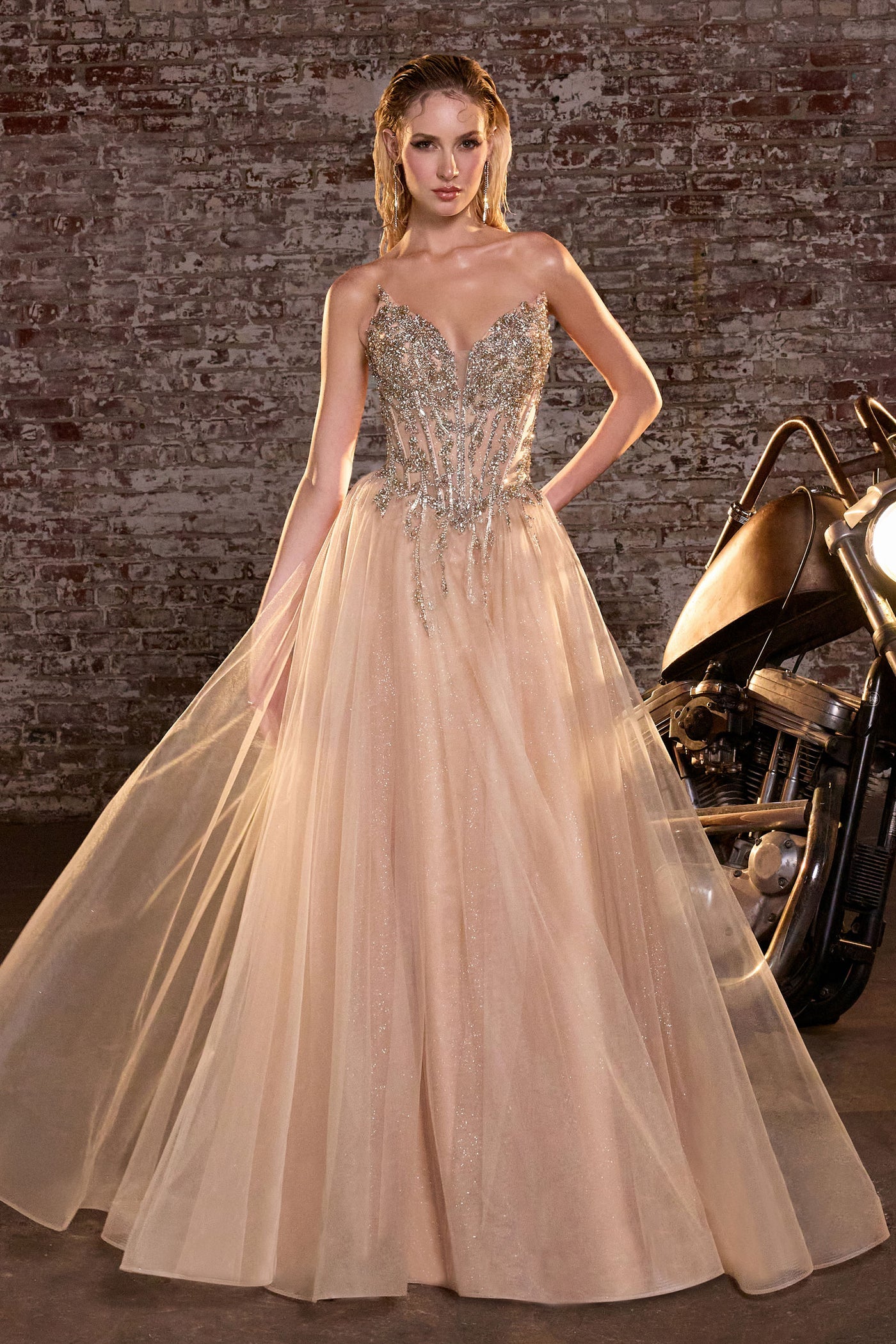 Jolia Gown - A-Line Corset Tulle Dress