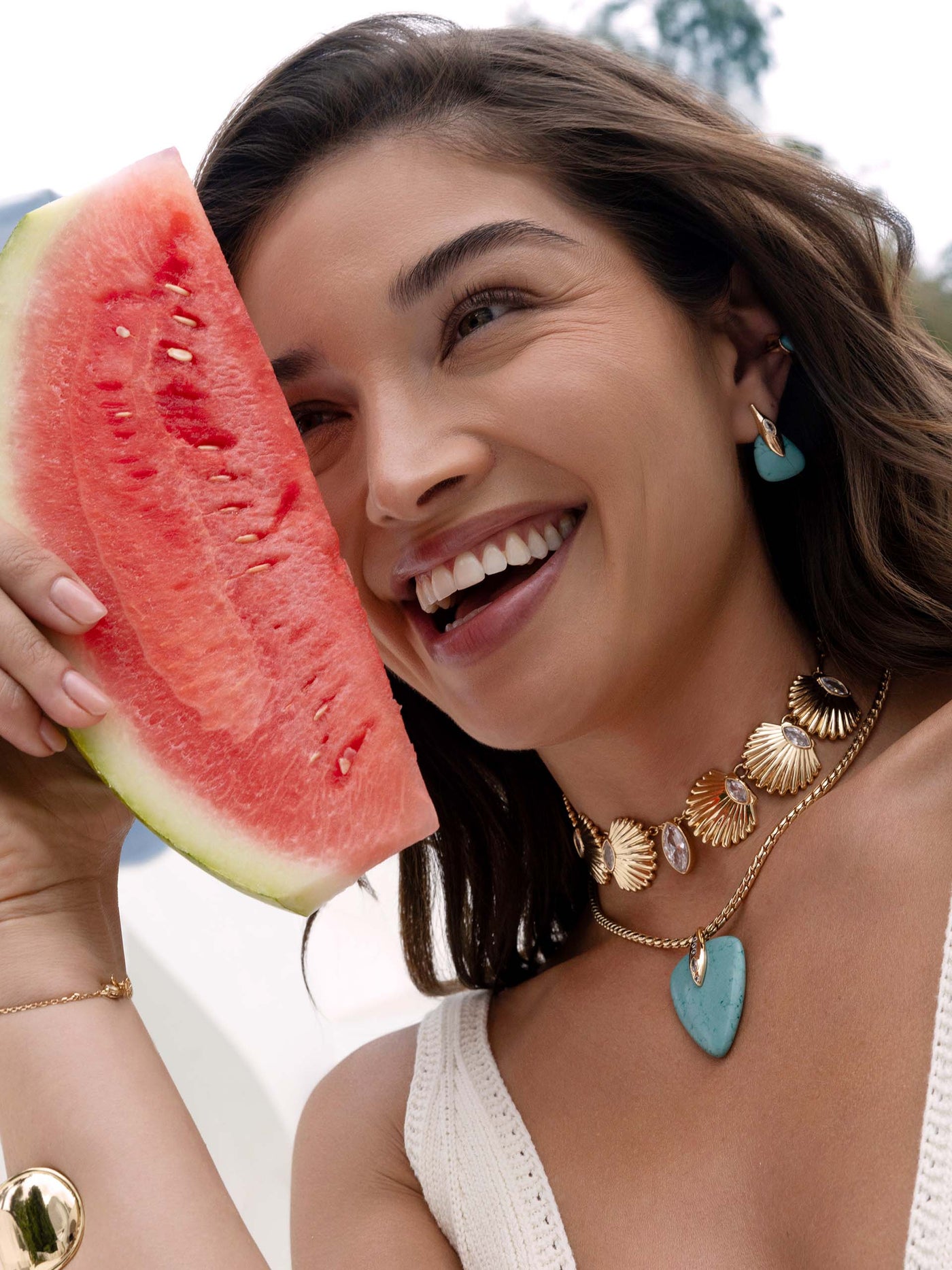 Santorini Shell Choker Necklace