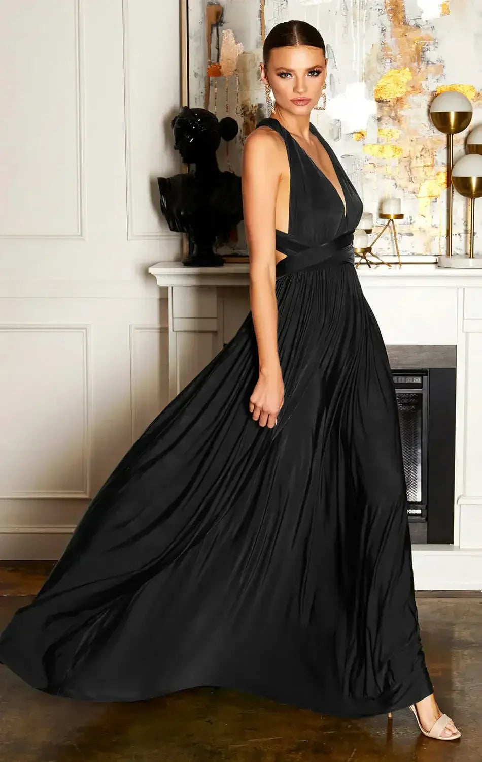 Estelle Convertible Tie Maxi Dress