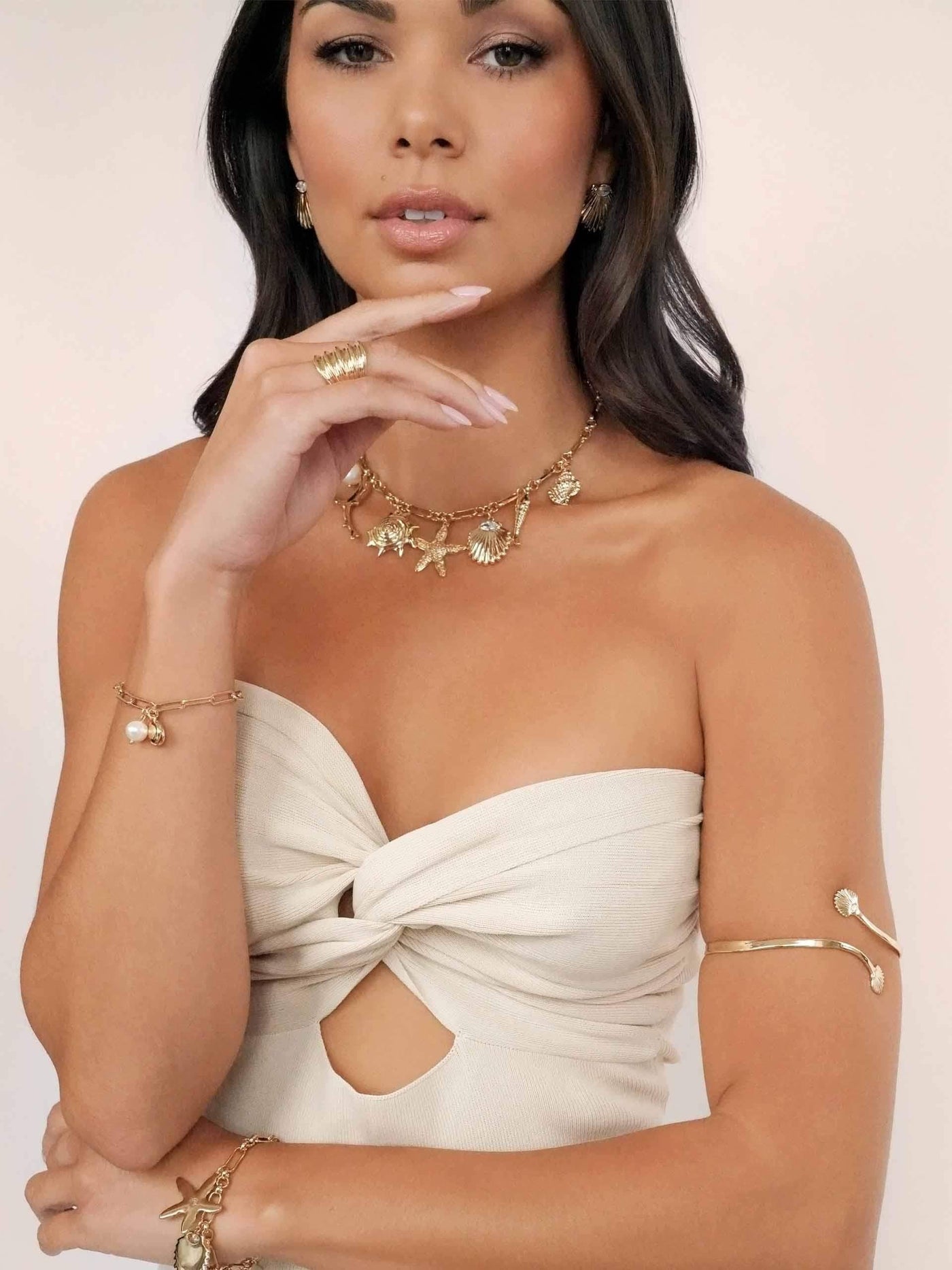 Golden Shore Charm Bracelet