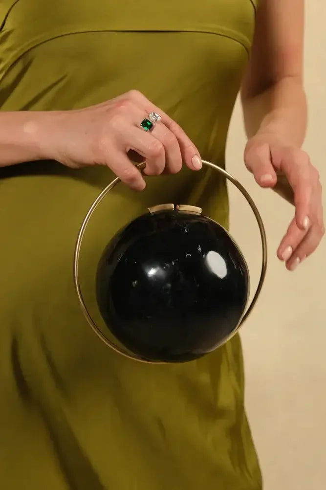 Midnight Orb Evening Clutch