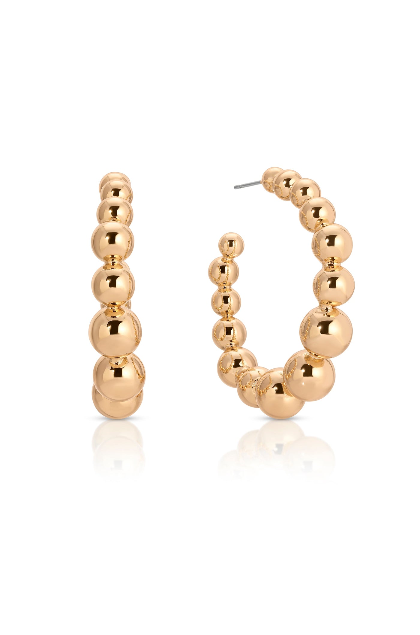 Bubble Ball Hoop Earrings