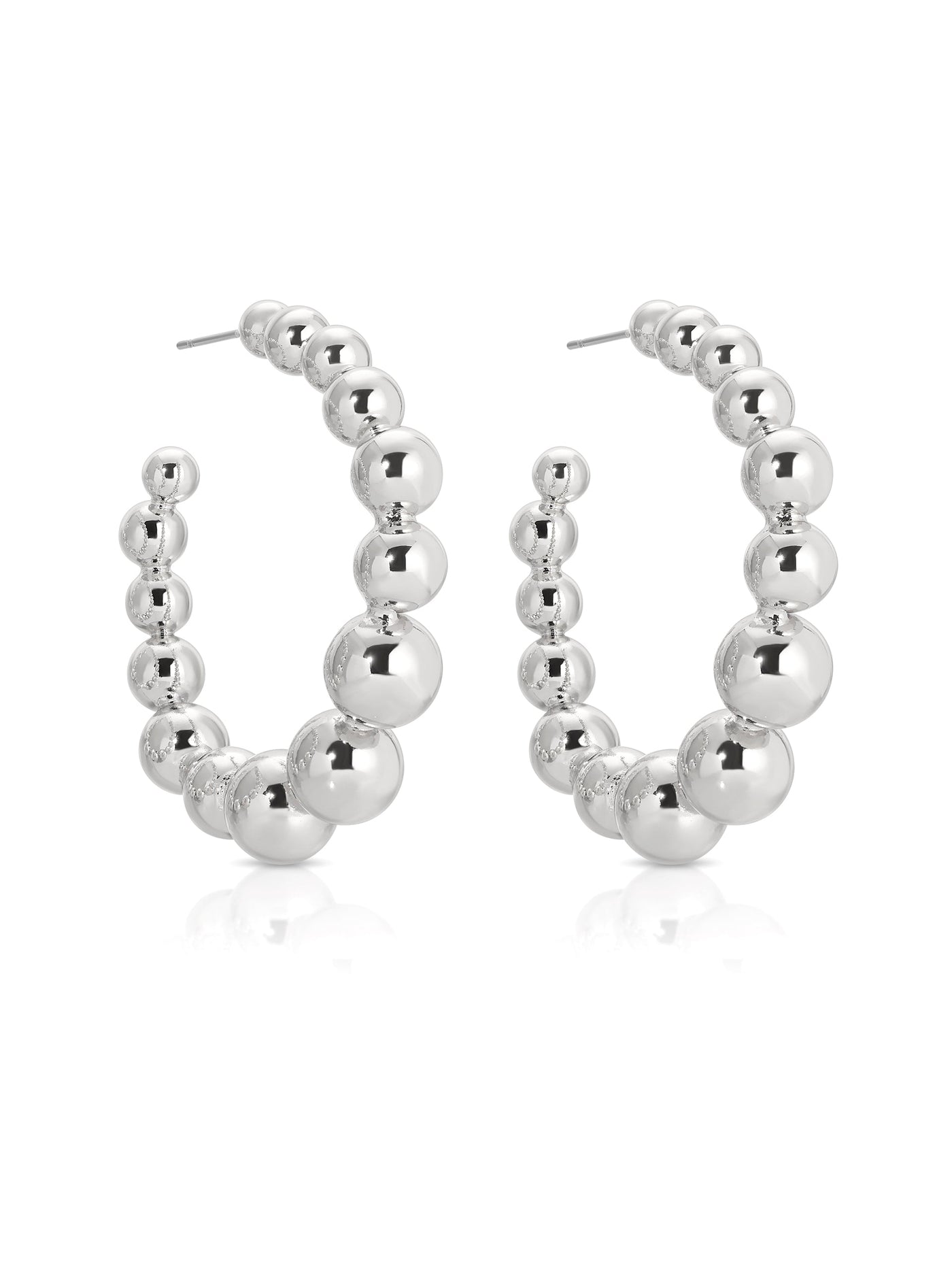 Bubble Ball Hoop Earrings