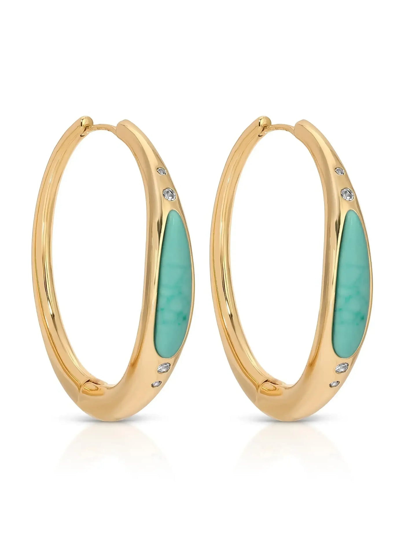 Turquoise Solstice Hoops