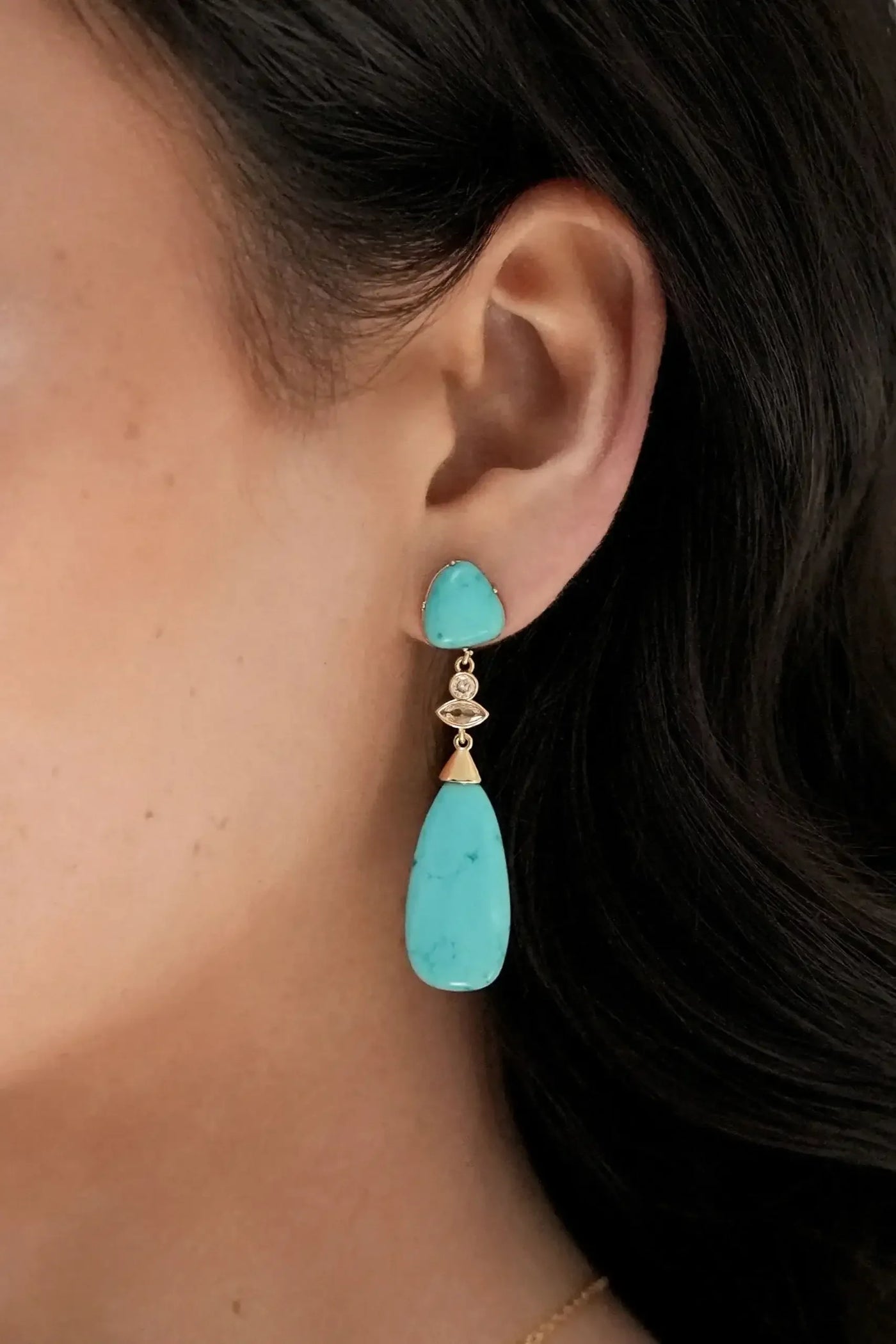 Turquoise Solstice Drop Earrings