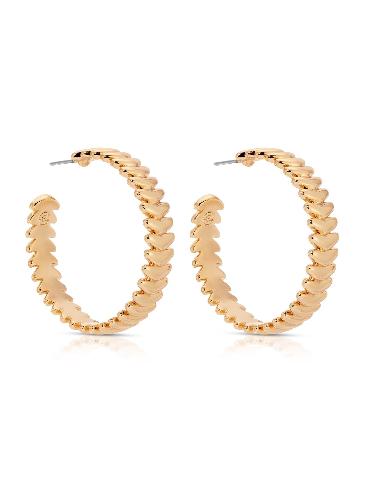 Large Metal Moderna Hoops