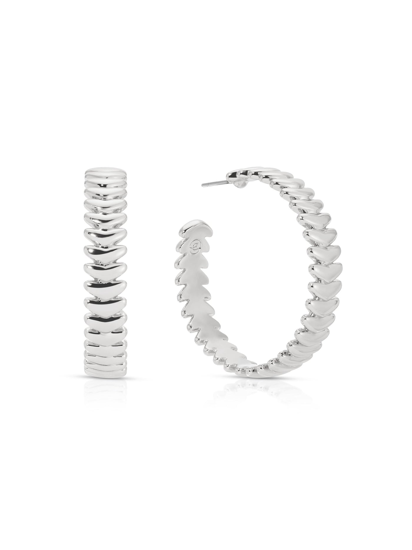 Large Metal Moderna Hoops