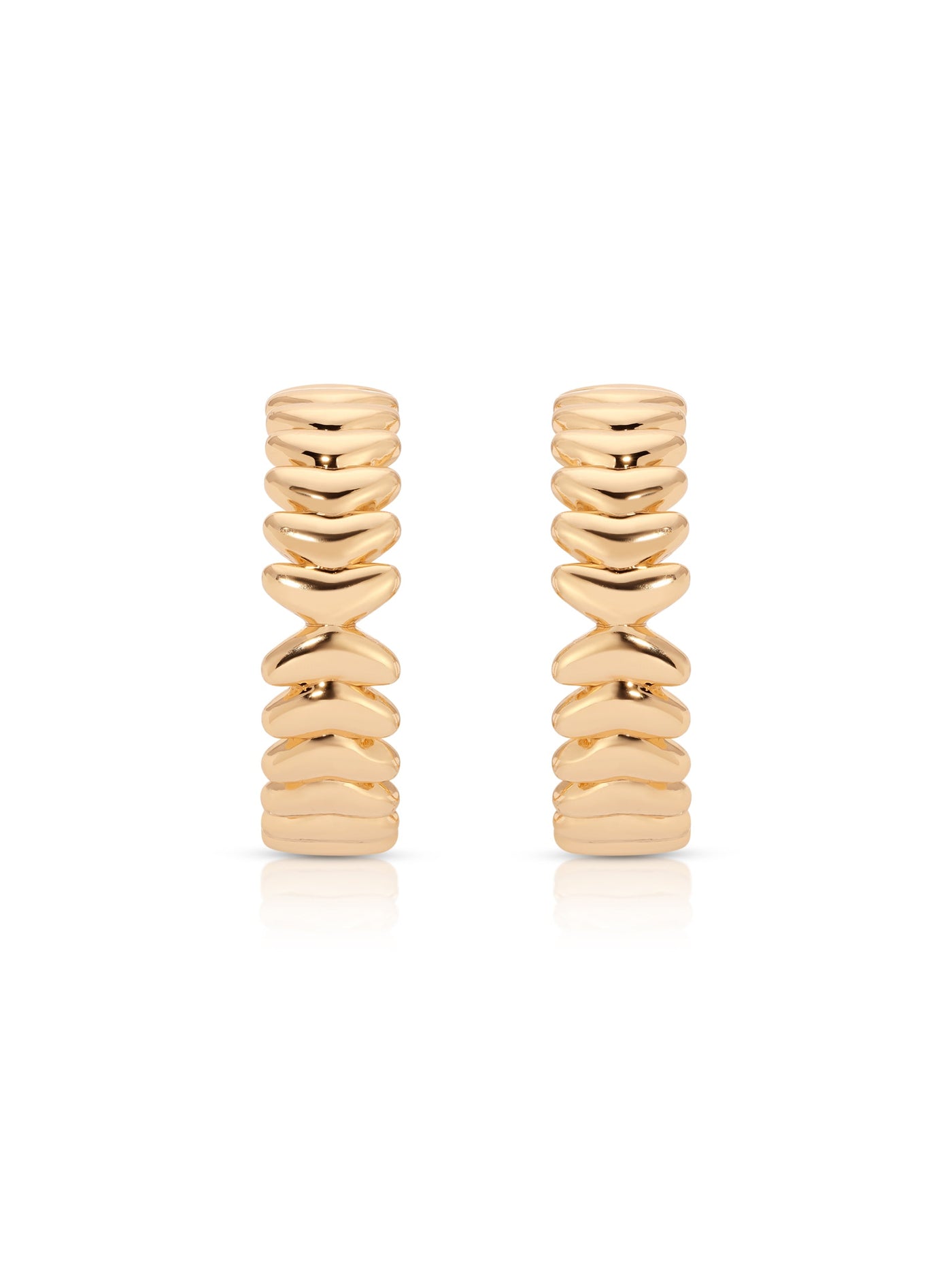 Medium Metal Moderna Hoops