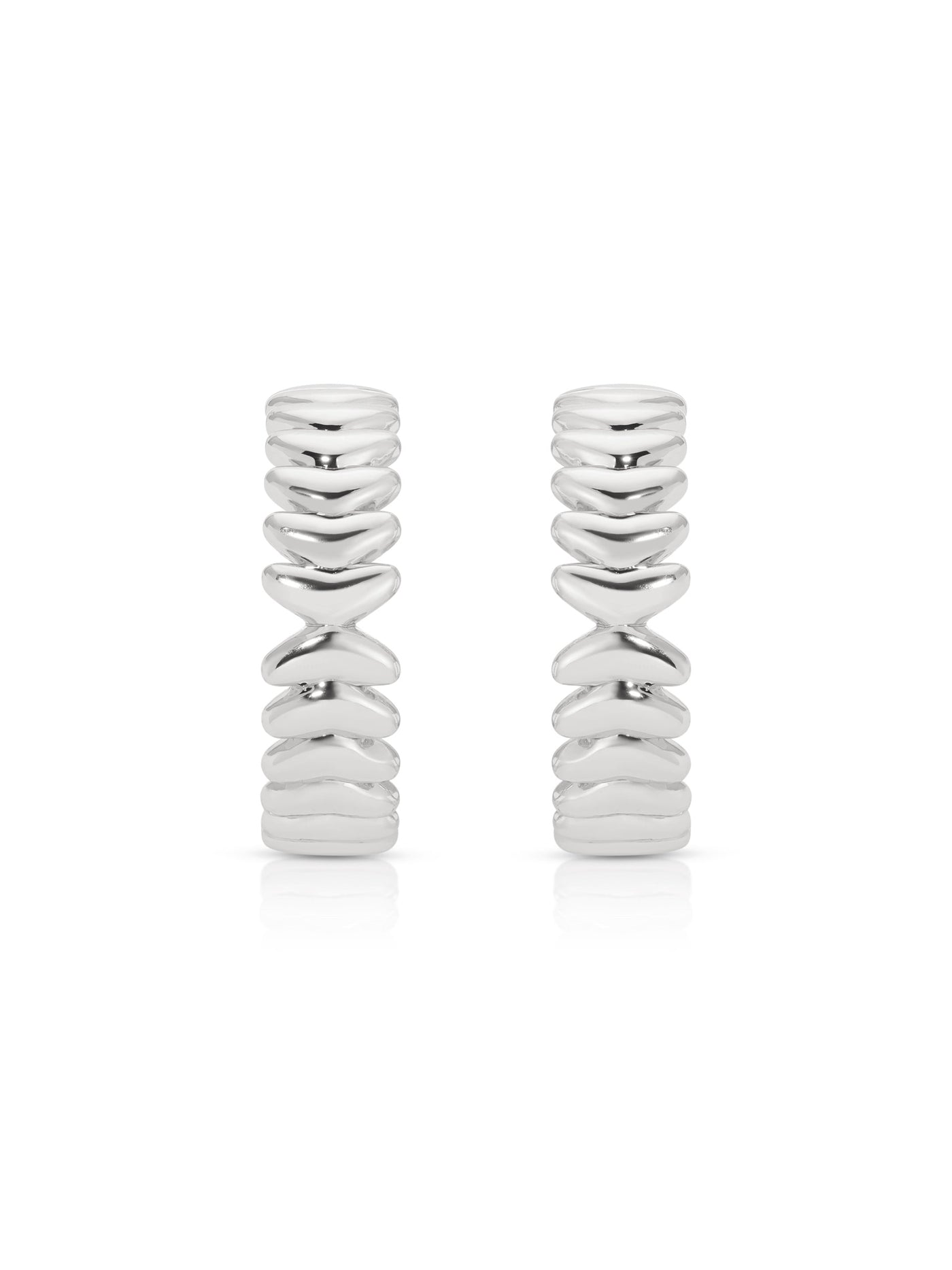 Medium Metal Moderna Hoops