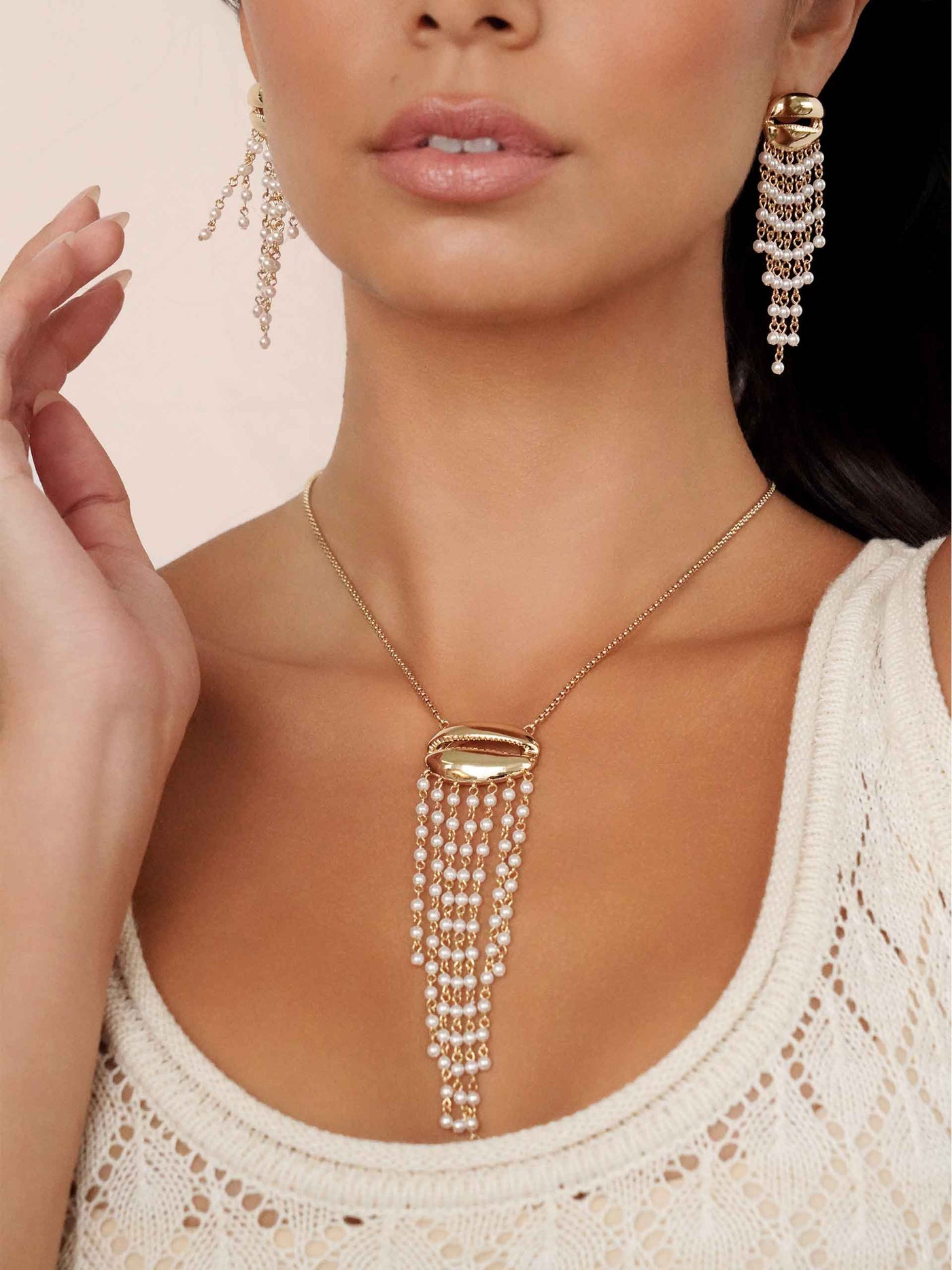 Mykonos Shell Dangle Earrings