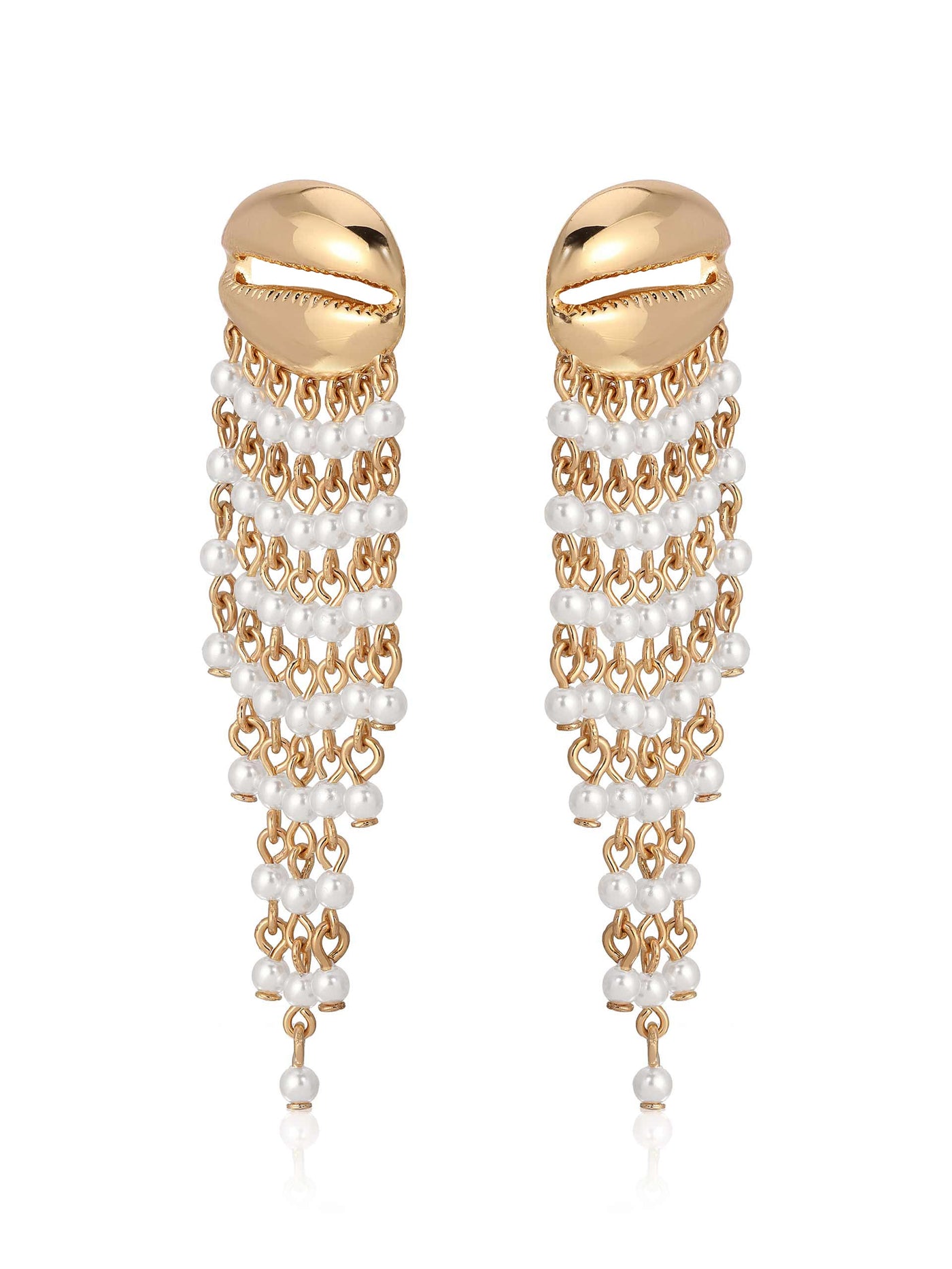 Mykonos Shell Dangle Earrings