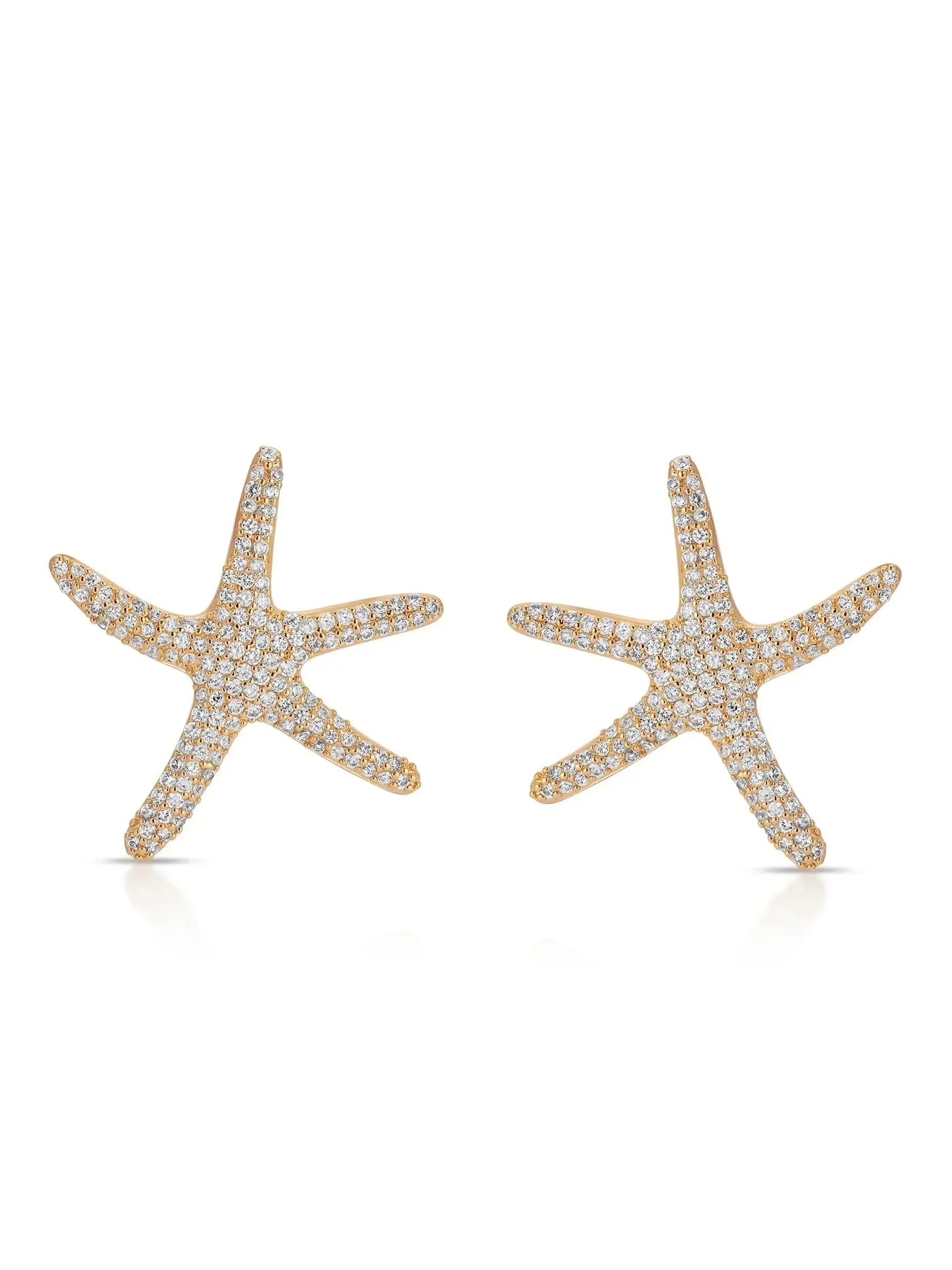 Pavè Starfish Earrings